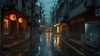 Rainy Night Lofi Jazz ☔ Cozy Winter Beats for Studying, Relaxing & Sleeping