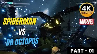 Spider-Man Remastered &ndash; Doctor Octopus Boss Fight Part 1 | New Suit Showcase (4K HDR)