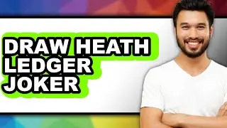 How To Draw Heath Ledger Joker - Step By Step