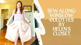 Sew Along: Winslow Culottes w/ Elastic Waistband, French Seams & Slash Pockets (Easy Sewing Pattern)