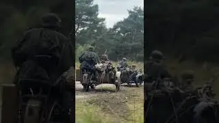 German Military BMW Motorcycles with Sidecars