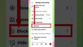 Block list on your instagram #shorts #shortsfeed