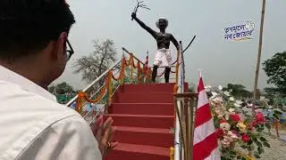 National General Secretary Shri Abhishek Banerjee pays homage to Bhagwan Birsa Munda in Jalpaiguri