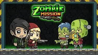 Zombie Mission Game Walktrough - (2 Player Platform Game)
