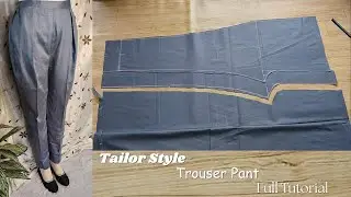✨Trouser Pant Cutting & Stitching |Tailor Style for Beginners#pantcutting#naghma_designer_dress#tips