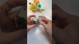 How to fold a dollar bill into a money disk#dollarbillorigami #giftideas #diy