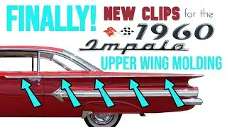 Установка новых зажимов для удлиненного молдинга четверти Impala 1960 года