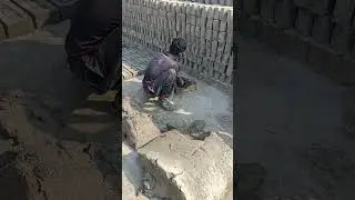 Long-established manual brick making. #shorts #brickmaking #brickfield #ziegel #batubata