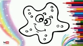 How to Draw a Sea Star for Kids - Easy Step-by-Step Tutorial