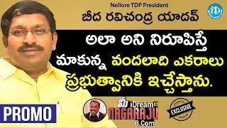 Nellore TDP President Beeda Ravichandra Yadav Interview - Promo || మీ iDream Nagaraju B.Com #3
