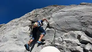 PICO SAN CARLOS, v&iacute;a Martingada. (V, 160m.)
