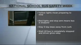 Reminders for National School Bus Safety Week