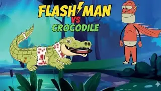 Flash man vs Crocodile #rajasaab #flashman