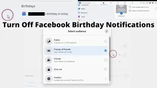 Turn Off My Birthday Notification And Friends Birthday Notification On Facebook (2022)