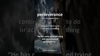 Meaning of perseverance in english