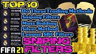 FIFA 21 INSANE SNIPING/ MASS BIDDING FILTERS/ MAKE 200K DOING THESE TRADING METHODS