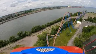 Голиаф: ПОТРЯСАЮЩИЕ гипер-американские горки 4K POV! | La Ronde Quebec [Авторские права не приним...