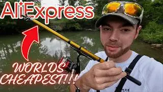 This Fishing Rod Cost $1.59! | Sunfish Catch & Cook!!!