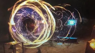 Feuershow VOR dem Fenster - die Corona sichere Feuershow!