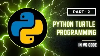 Part 2: Python Turtle Second Project- Rectangle in #vscode | #pythontutorial  #python