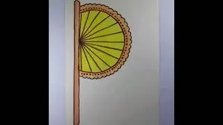 Hand fan drawing #drawing #shorts #handfan  #howtodraw #bongdrawing _
