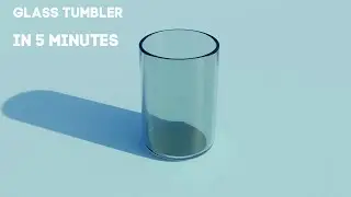 glass beaker in 5 minutes in blender | TUTORIAL