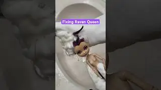 Fixing Ever After High Raven Queen Doll #everafterhigh #doll #hair