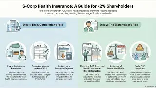 S Corporporation: How to Deduct the Health Insurance Costs of the Owner Correctly