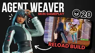 *NEW* AGENT WEAVER [Spyder Agency Bundle] | Fortnite Build Gameplay | Performance
