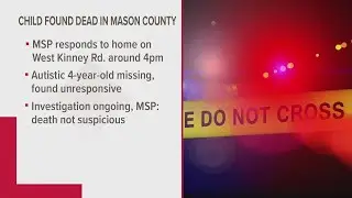 Child from Mason County found unresponsive in water-filled drainage ditch