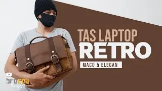 Review Post Bag leather Retro Brown for laptop 14 inch &ndash;  Tas Laptop 14 inchi Maco & Elegan