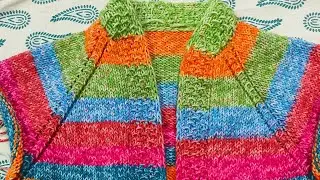 knitting ladies cardigan Top down #knitting with jeet ❤️