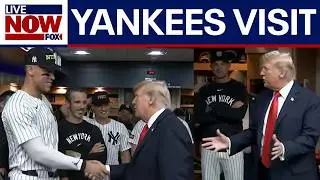 Trump in Yankees Clubhouse on Sept. 11th | LiveNOW from FOX