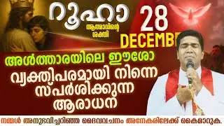 പ്രശ്നങ്ങളിലൂടെ കടന്നു പോകുന്ന നിമിഷം ദൈവ സ്വരം കേൾക്കണം | ROOHA | Dec 28 | Fr Francis Karthanam