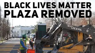 В Вашингтоне сносят площадь Black Lives Matter (BLM).