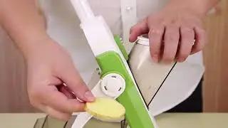 Kitchen Mandoline Safe Slicer Stand Multi Blade Garlic Vegetable Slice Food Chopper Cutter Dicer