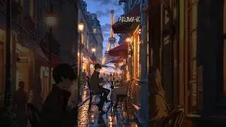 Rainy Nights in Paris: Caf&eacute; Charm ❤️☕️ @Akuma4K #anime #peace