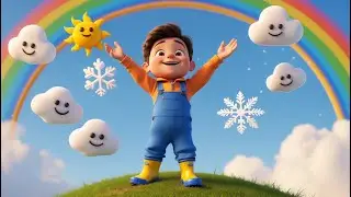 ☀️☁️❄️Move Like the Weather! 🌈 Fun Action Song for Kids  #singanddance #toddlerslearningvideos