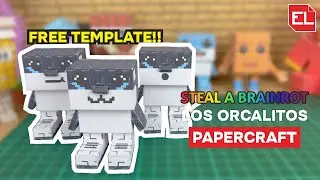 How to Make Los Orcalitos Paper Craft (FREE TEMPLATE) | Steal a Brainrot | Roblox | DIY | Tutorial