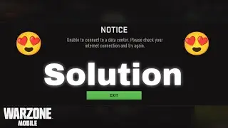 WARZONE MOBILE DATA CENTRE ERROR (FIXED)