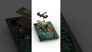 Lego 10315 Tranquil Garden #shorts #rain #livewallpaper #lofi #aesthetic #clouds #music #lego #bass