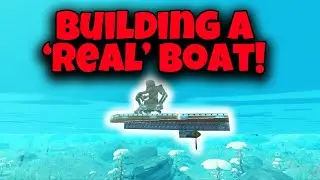 Scrap Mechanic Survival Building a 'Real(ish)' Boat [Mods]
