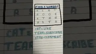 find words no cheating