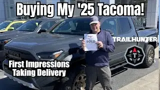 Buying My VERY RARE Dream Truck... 2025 Tacoma Trailhunter in Underground!