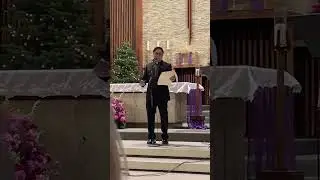 Fr. Adrian singing the Caccini Ave Maria