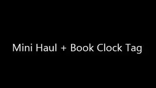 mini book haul and tag