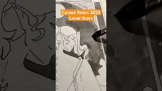 Cursed Relics week 1: Lunar Scars #art #cursedrelics #ink #inktober #lunar #drawingchallenge