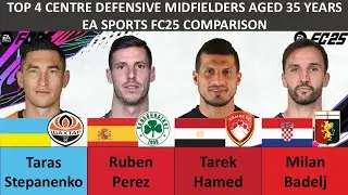 Who is the best CDM aged 35 years - Taras Stepanenko, Ruben Perez, Hamed or Badelj (FC25 comparison)