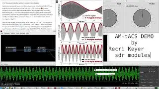 diy AM-tACS - AM Modulated Transcranial Alternating Current Stimulation(40hz Carrier, 6hz envelope)