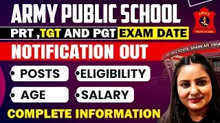 AWES Army School Vacancy 2025 Out | AWES PRT, TGT & PGT Eligibility, Posts & Salary 2025